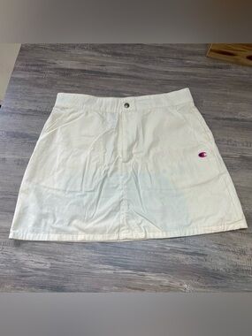 Champion Cream Skirt with Red and Blue Trim